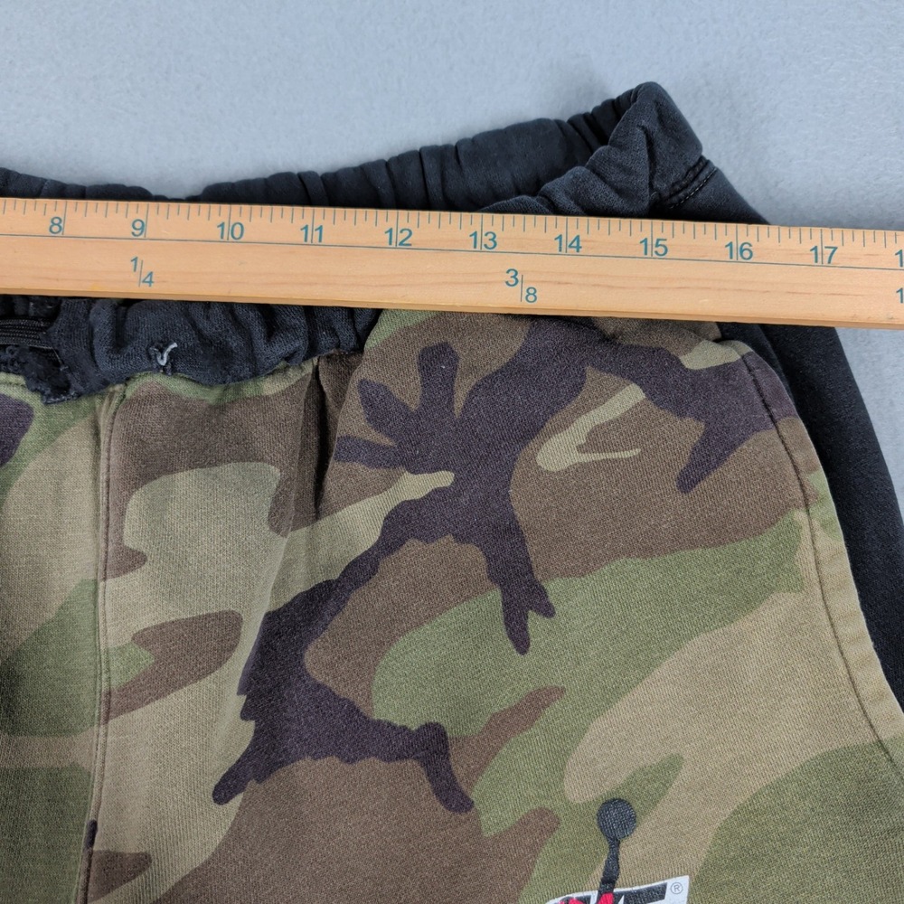 Jordan Sweatpants Mens L Green Camo Nike Air Jumpman Fleece Joggers Activewear - Picture 4 of 15